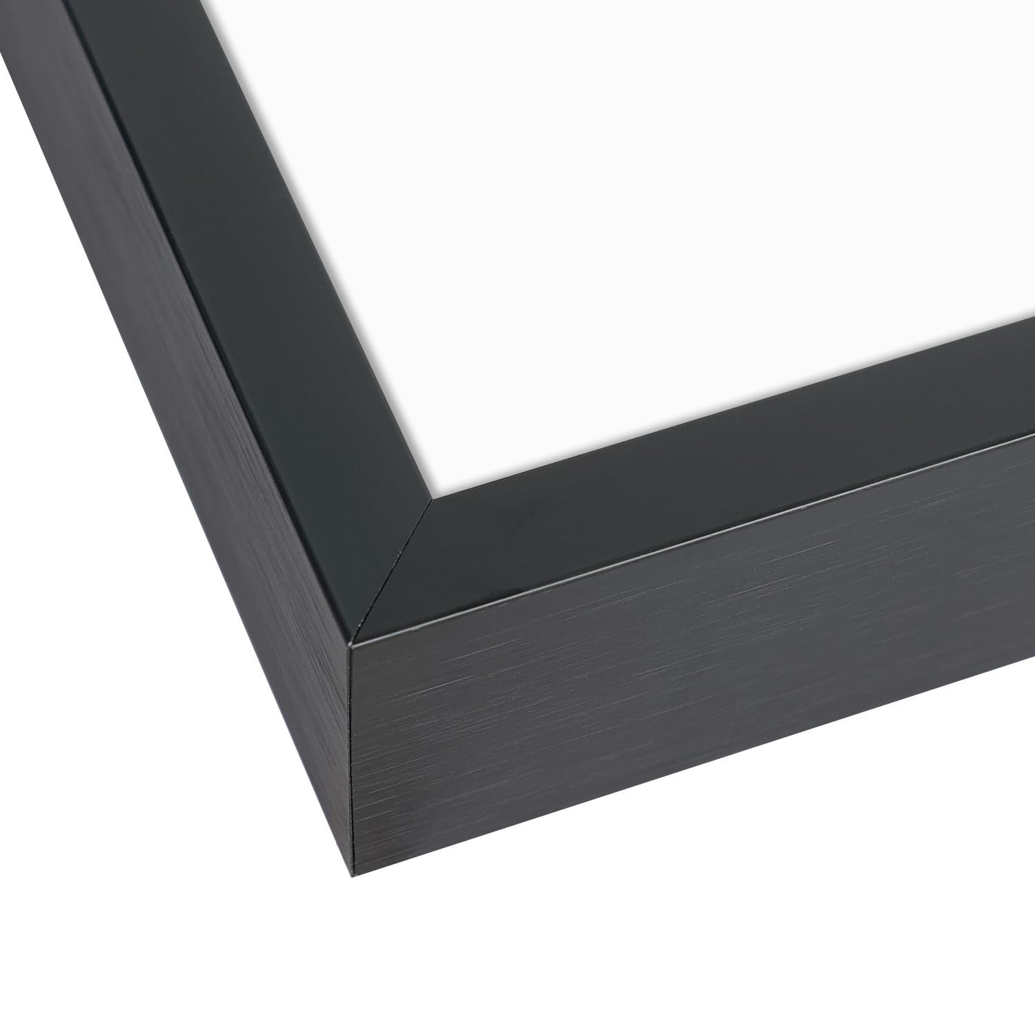 Golden State Art, 5x7 Aluminum Collage Frame, Displays 7x5 Pictures With 2 Openings Mat or One 8.5x11 Photo, Real Glass, Portrai